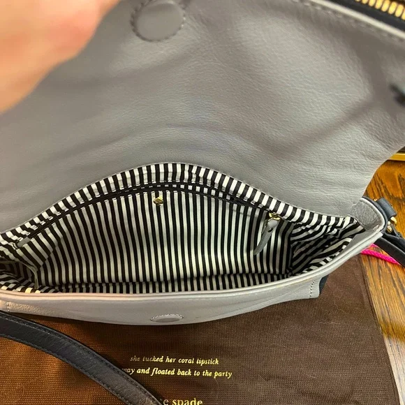 Kate Spade Cobble Hill Marsala Blue & Gray Crossbody Bag - Picture 5 of 9